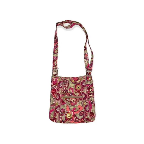 NWOT Vera Bradley Hipster Crossbody Purse in Retired Pattern Paisley Meets Plaid - Picture 1 of 7